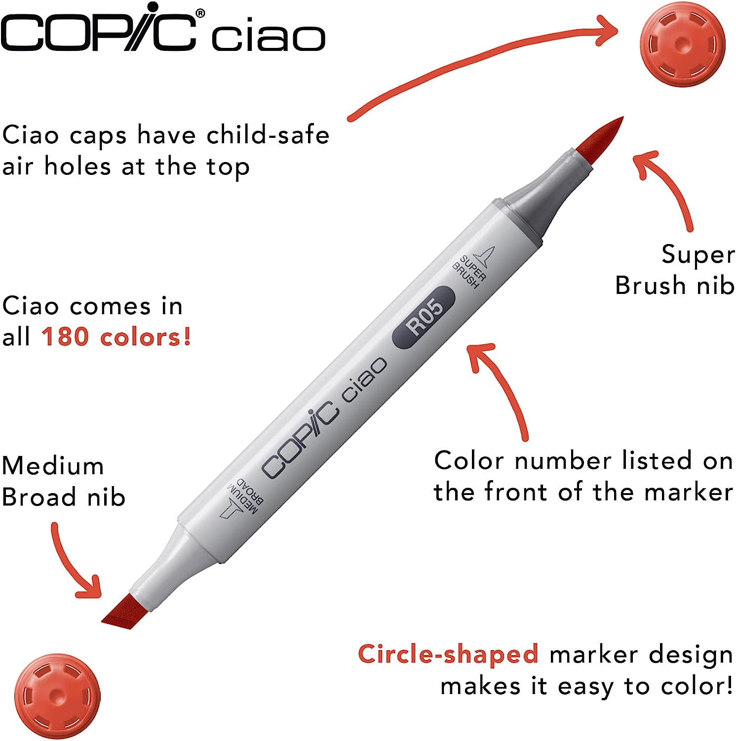 Copic Ciao, Alcohol-based markers, 72 color Set A - Image 8